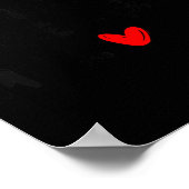 A Super Hot Teacher Stole My Heart Funny Node Cute Poster (Ecke)
