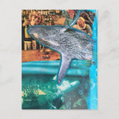 A Surreal Whale at the Bar Postkarte (Vorderseite)