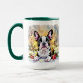 A Sweet Boston Terrier Christmas Tasse (Links)