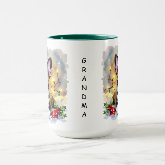 A Sweet Boston Terrier Christmas Tasse (Zentrum)