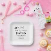 A Sweet Ending New Beginning Graduation Dessert Pappteller (Party)