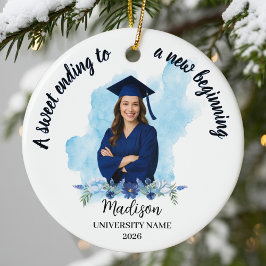 A Sweet Ending to a New Beginning Graduation Gift Keramik Ornament