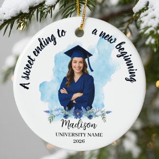 A Sweet Ending to a New Beginning Graduation Gift Keramik Ornament