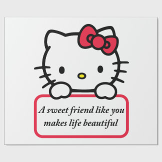 A Sweet Friend Like You - Heartfelt Quote T-Shirt Geschenkpapier