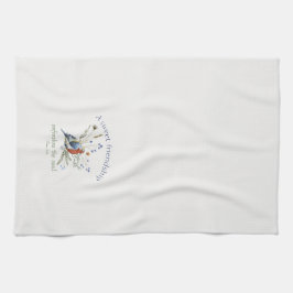 "A Sweet Friendship" Bible Verse Watercolor Bird Geschirrtuch