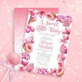 A Sweet Little Baby Candy Frame Girl Baby Sprinkle Einladung
