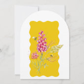 A Sweet Little Bee Is On Her Way Arch Einladung (Rückseite)