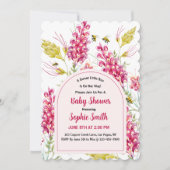 A Sweet Little Bee Is On Her Way Einladung (Vorderseite)