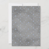 A Sweet Little Boo Is Turning Two Blue Birthday Einladung (Rückseite)