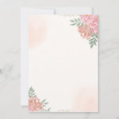 A Sweet Little Girl is on her Way Baby shower Dankeskarte (Rückseite)