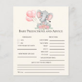 A Sweet Little Girl is on her Way Elephant (Vorderseite)