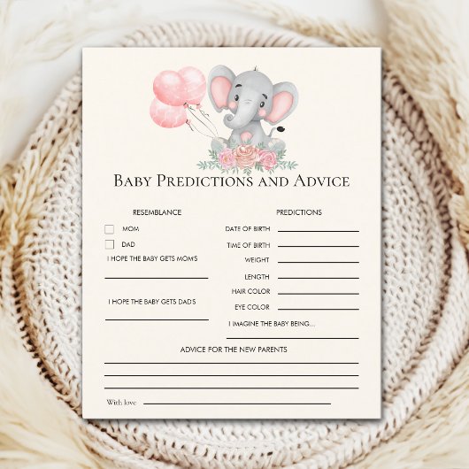 A Sweet Little Girl is on her Way Elephant