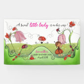 A Sweet Little Lady Ladybug Baby Shower Banner (Horizontal)