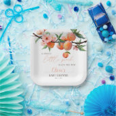 A Sweet Little Peach Baby Shower Pappteller (Party)
