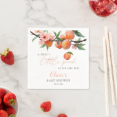 A Sweet Little Peach Baby Shower Serviette (Beispiel)