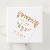 A Sweet Little Peach Clothesline Baby Shower Geschenkanhänger (Beispiel)