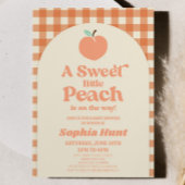 A Sweet Little Peach Is On The Way! Baby Shower Einladung