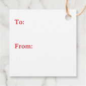 A Sweet Old-Fashioned Santa | Vintage Christmas Geschenkanhänger (Rückseite)