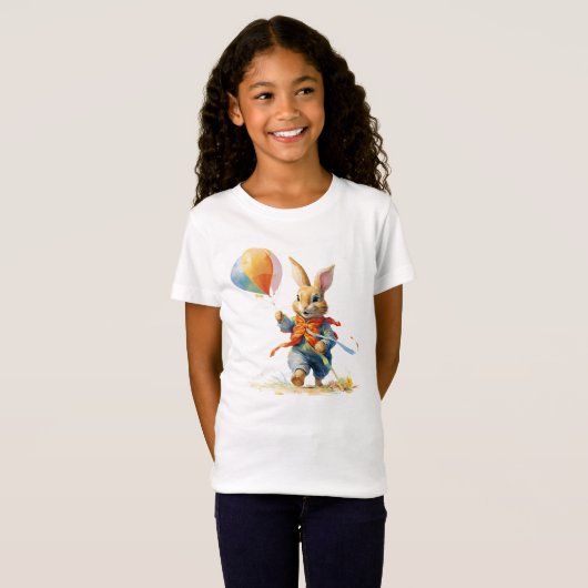 A SWEET RABBIT WITH BALLOONS T-Shirt (Vorne ganz)