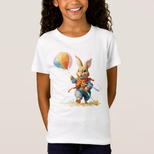 A SWEET RABBIT WITH BALLOONS T-Shirt (Vorderseite)