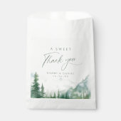 A Sweet Thank You Sage Mountain Forest Rustic Geschenktütchen (Vorderseite)