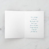 A Sweet Thinking About You | Oceanic Themed Karte (Innenseite)