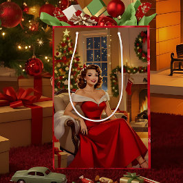 A Sweet Vintage Christmas Mittlere Geschenktüte