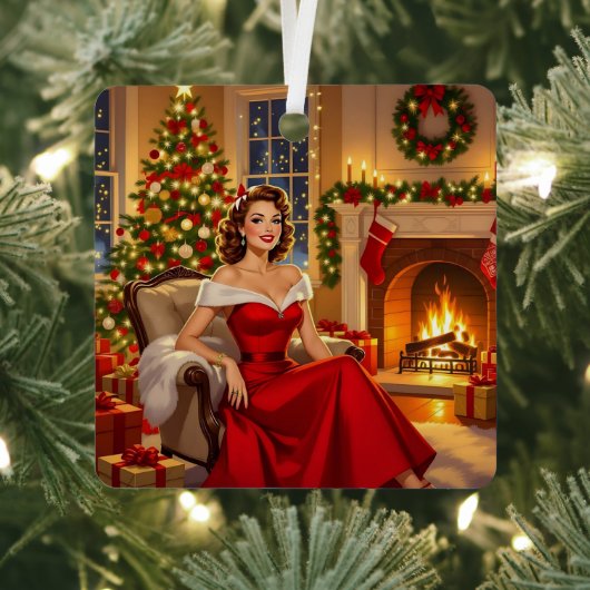 A Sweet Vintage Christmas Ornament Aus Metall (InSitu)