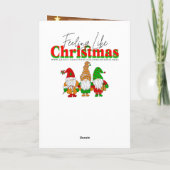 A Sweet Vintage Christmas Personalized Feiertagskarte (Rückseite)