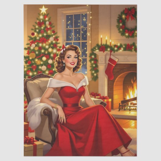 A Sweet Vintage Christmas Seidenpapier (Vorderseite)