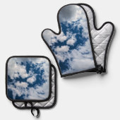 A swirl of clouds ofenhandschuh & Topflappen-Set (Vorderseite/Rückseite)