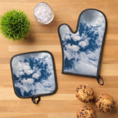 A swirl of clouds ofenhandschuh & Topflappen-Set (Oben Unten)