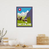 A Switzerland Reiseplakat Poster (Küche)