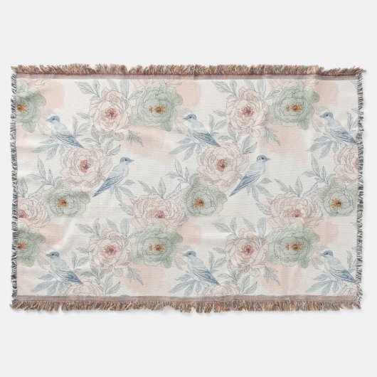 A symphony of song and petals pattern decke (Vorderseite)