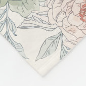 A symphony of song and petals pattern fleecedecke (Ecke)