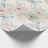 A symphony of song and petals pattern geschenkpapier (Ecke)