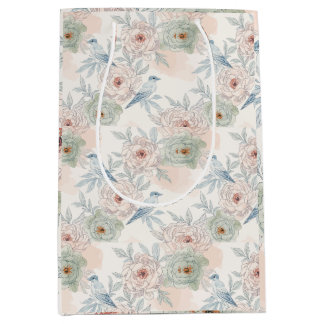 A symphony of song and petals pattern mittlere geschenktüte