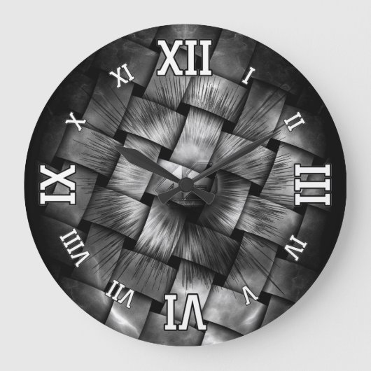 A-synchrone Ätherische Wolken Große Wanduhr (Vorderseite)