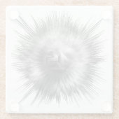 A-Synchronous Ethereal Clouds Glass Untersetzer (Rückseite)
