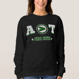 A > T Quiet Wealth, Loud Message Investor Flex Sweatshirt
