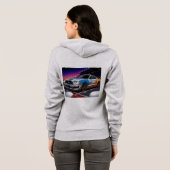 a t-shirt has paintings on two sides hoodie (Schwarz voll)