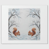 A Tale Between Branches and Snowflakes Geschenkpapier (Flach)