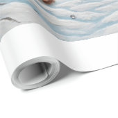 A Tale Between Branches and Snowflakes Geschenkpapier (Rolleneckpunkt)