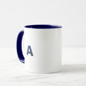 A) Tasse Dunkelblau (Vorderseite Links)