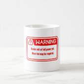 A tea cup with a funny and distinctive warning des kaffeetasse (Mittel)