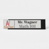 A+Teacher: Namensklassenschreibplatte hinzufügen Schreibtischnamensplakette (Vorderseite )