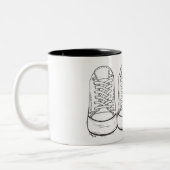 A+ Teacher School Bildung Sneakers Geschenk Tasse (Links)