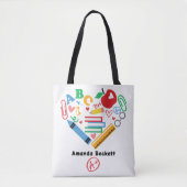 A+ Teacher School Supplies Tote Tasche (Vorderseite)