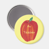 A+ Teacher Wasserfarben-Apple-Magnete Magnet (Vorderseite/Rückseite)