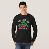 A Teacher Who Loves Dinosaurs Appreciation Christm T-Shirt (Vorne ganz)
